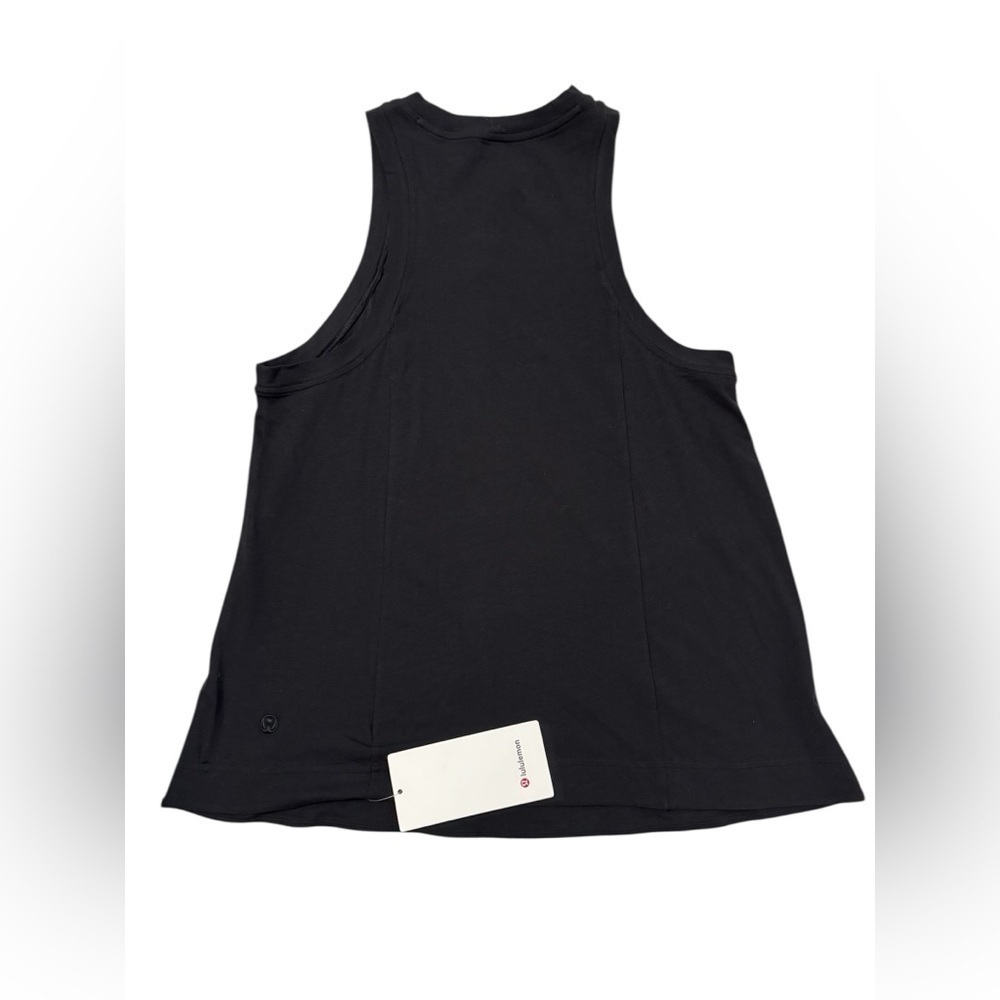 Lululemon Long Cotton Crewneck Tank Top in Black - Picture 6 of 6